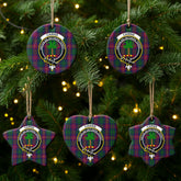 Cairns Tartan Crest Christmas Ceramic Ornament